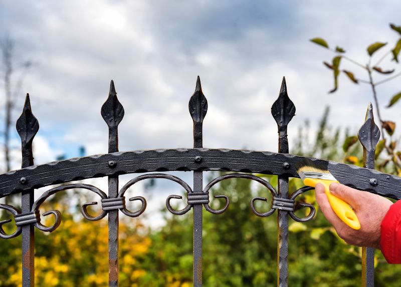 Painting Wrought Iron Fence
